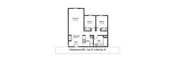 2 BEDROOM 1 BATH
