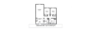 2 BEDROOM 1 BATH SM