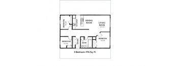 3 BED 1 BATH CORNER