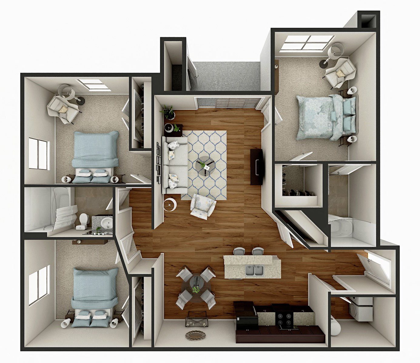 Floor Plans of Palomar View Apartments in Lexington, KY