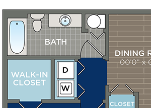 Paradise Two Bedroom Floor Plan