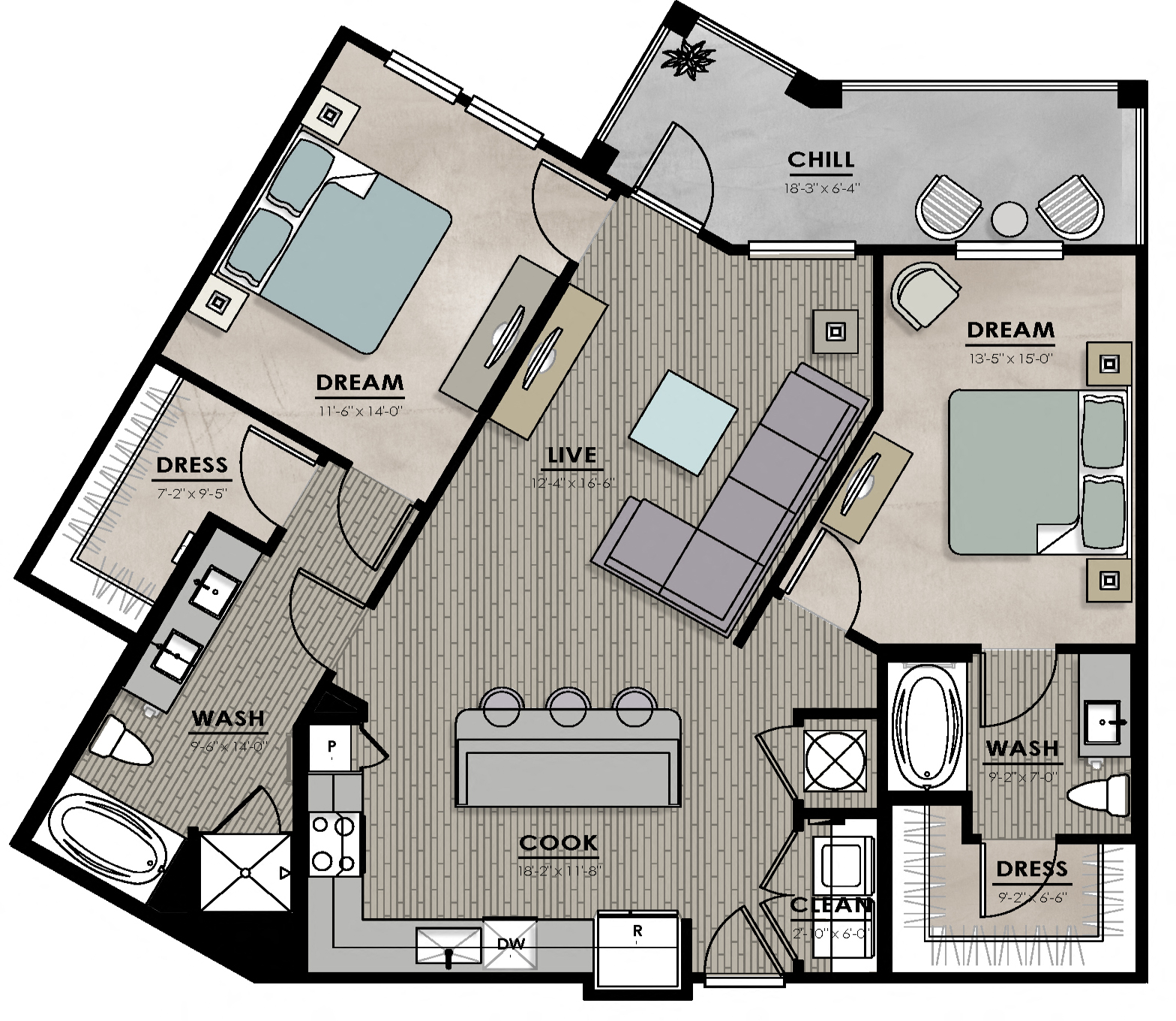 B4Floor plates with LVT at Harrison Apartments, Sarasota, 34243