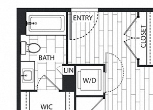 Gray-Pine Floor Plan Gray-Pine Floor Plan at The Sur, Arlington, Virginia