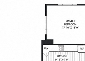 Sycamore Floor Plan Sycamore Floor Plan at The Sur, Arlington, VA, 22202