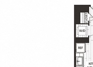Willow Floor Plan Willow Floor Plan at The Sur, Arlington, Virginia