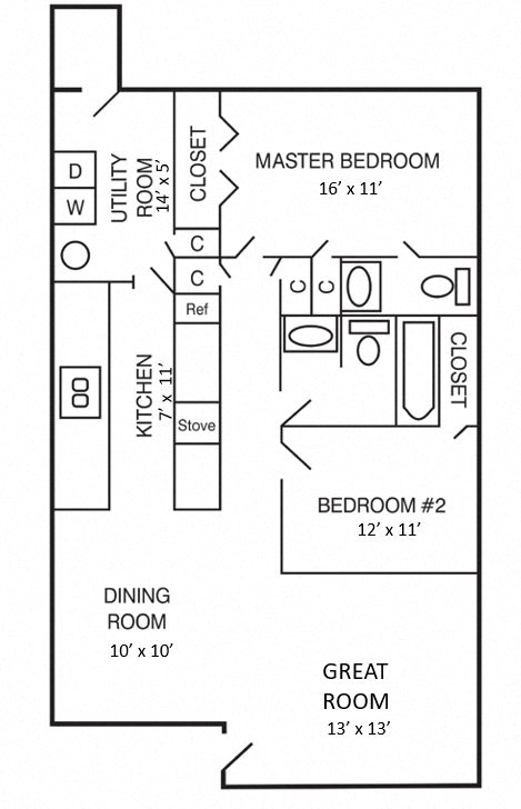 2  Bedroom