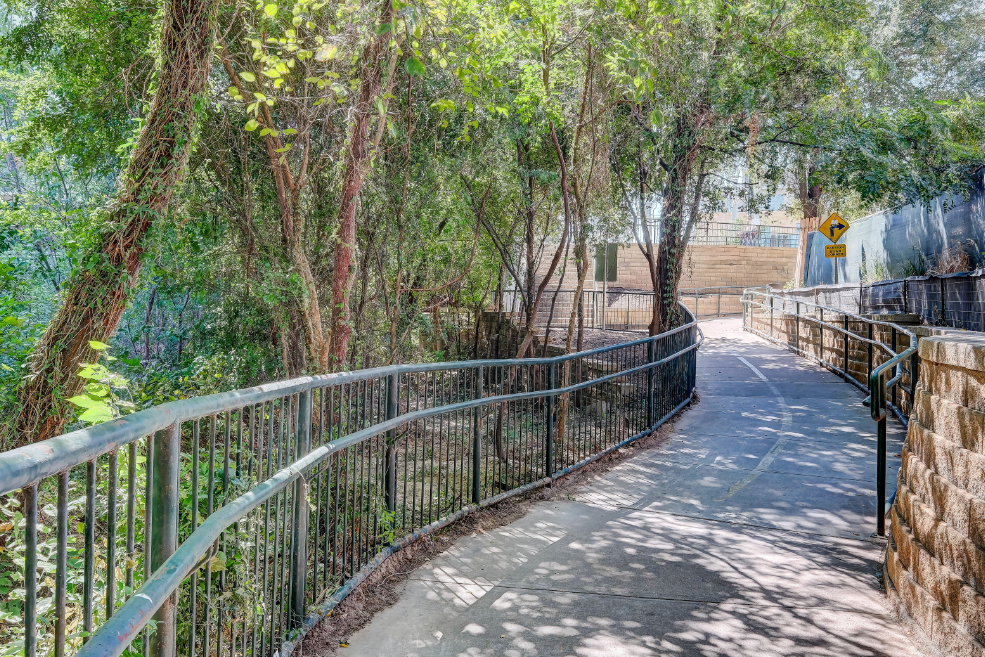 Walking and Biking trails leading to Lady Bird Lake