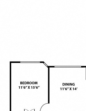 Congress Floorplan - 2 bed, 2 bath, 1,144 square feet. Congress Floorplan - 2 bed, 2 bath, 1,144 square feet.