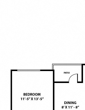 Guadalupe Floorplan 2 bed 2 bath, 1,097 square foot Guadalupe Floorplan 2 bed 2 bath, 1,097 square foot