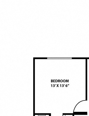 Rio Grande Floorplan - 1 bed, 1 bath, ranging 860 square feet. Rio Grande Floorplan - 1 bed, 1 bath, ranging 860 square feet.