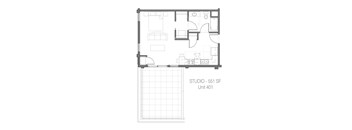 Studio w/ Private Rooftop Deck