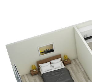 Retreat2BR The Retreat 2x1 floor plan at Vue at Rocket city