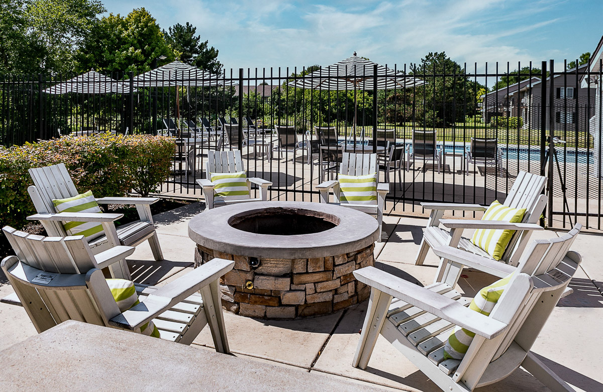 Fairways of Naperville Apartments Fire Pit Area