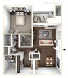 1 Bedroom 1 Bath 650 SF