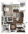 1 Bedroom 1 Bath 750 SF