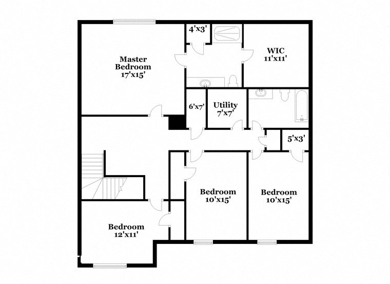 a floor plan of a house with an open floor plan