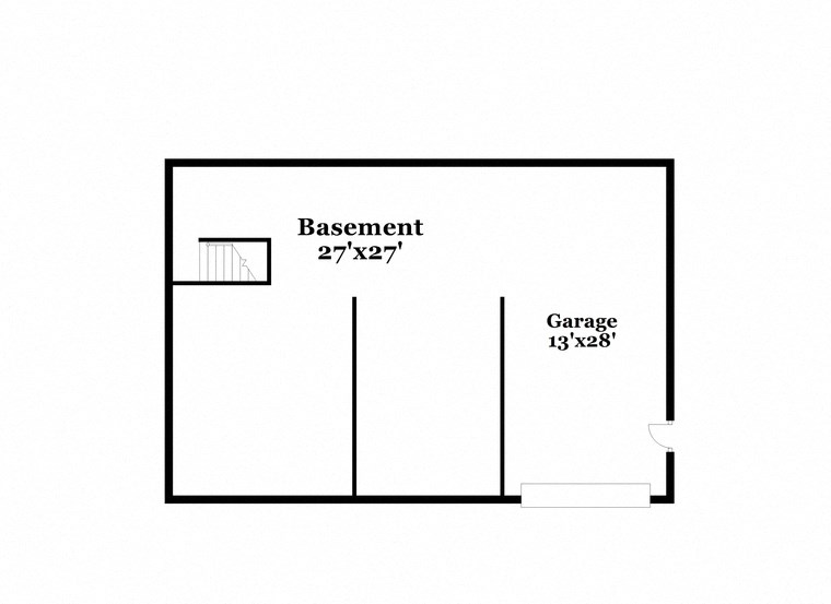 conceptual diagram of the floor plan of the apartment