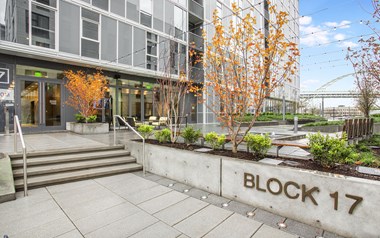 Block 17 Apartments Exterior Front Entrance