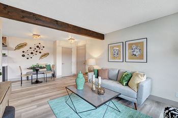 Living And Dining at Namaste Apartments, Las Vegas, Nevada