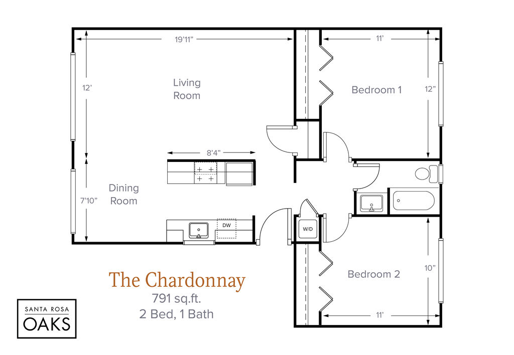 the floor plan of the chardonnay floor plan
