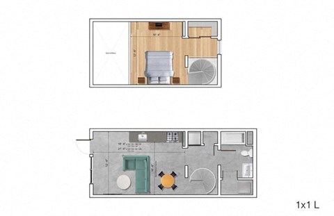 Loft BK Floor Plan at Block C, San Marcos