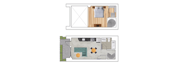 Loft B Floor Plan at Block C, California