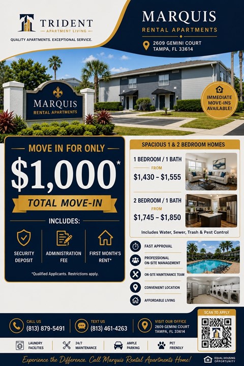 2609 Gemini Court 1-2 Beds Apartment for Rent