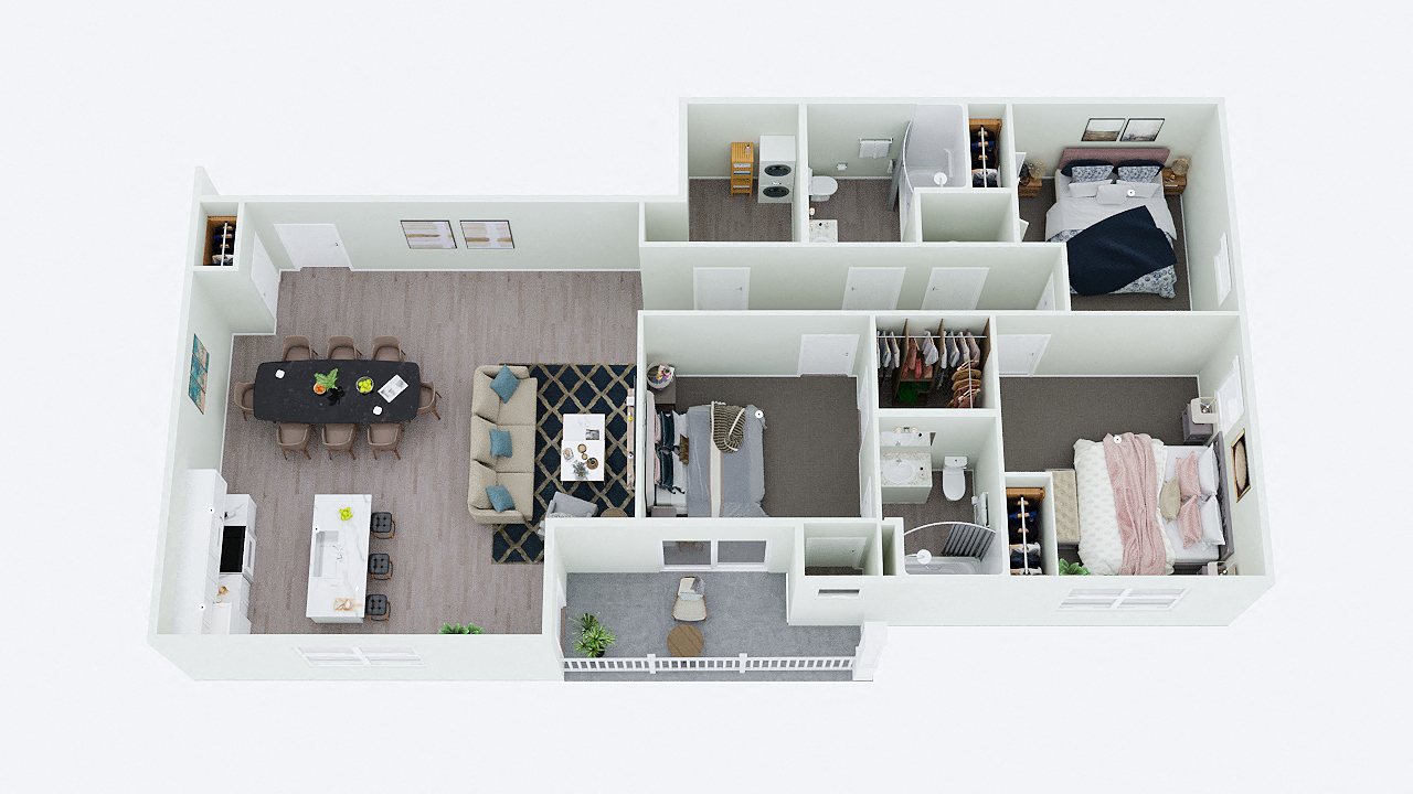 The Heritage: 3Bed/2Bath