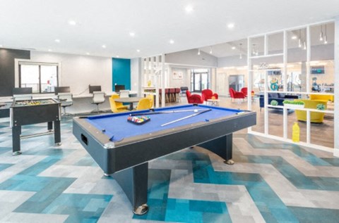 play a game of pool in our game room
