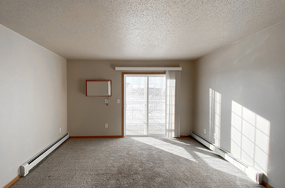 Comfortable Living Room with Carpet and Amenities in Osgood Townsite, Fargo ND