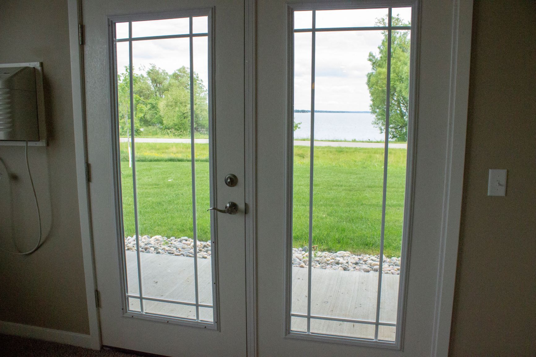 South Beach apartment complex in Bemidji MN with a view of the lake from the living room