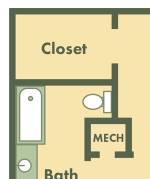 two bedroom apartment floor plan