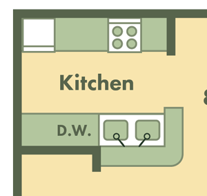 one bedroom apartment floor plan