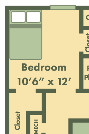 three bedroom apartment floor plan