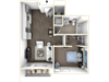 275.1E 3D Floor Plan 275.1E 3D Floor Plan at The George & The Leonard, Atlanta, 30312