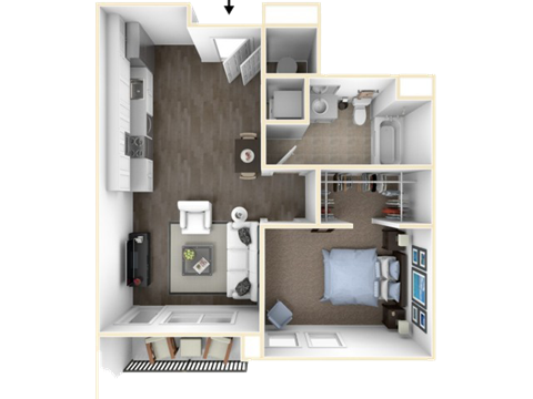 1 bedroom 1 bath 1 bedroom 1 bath at Link Apartments® Canvas, Georgia, 30312