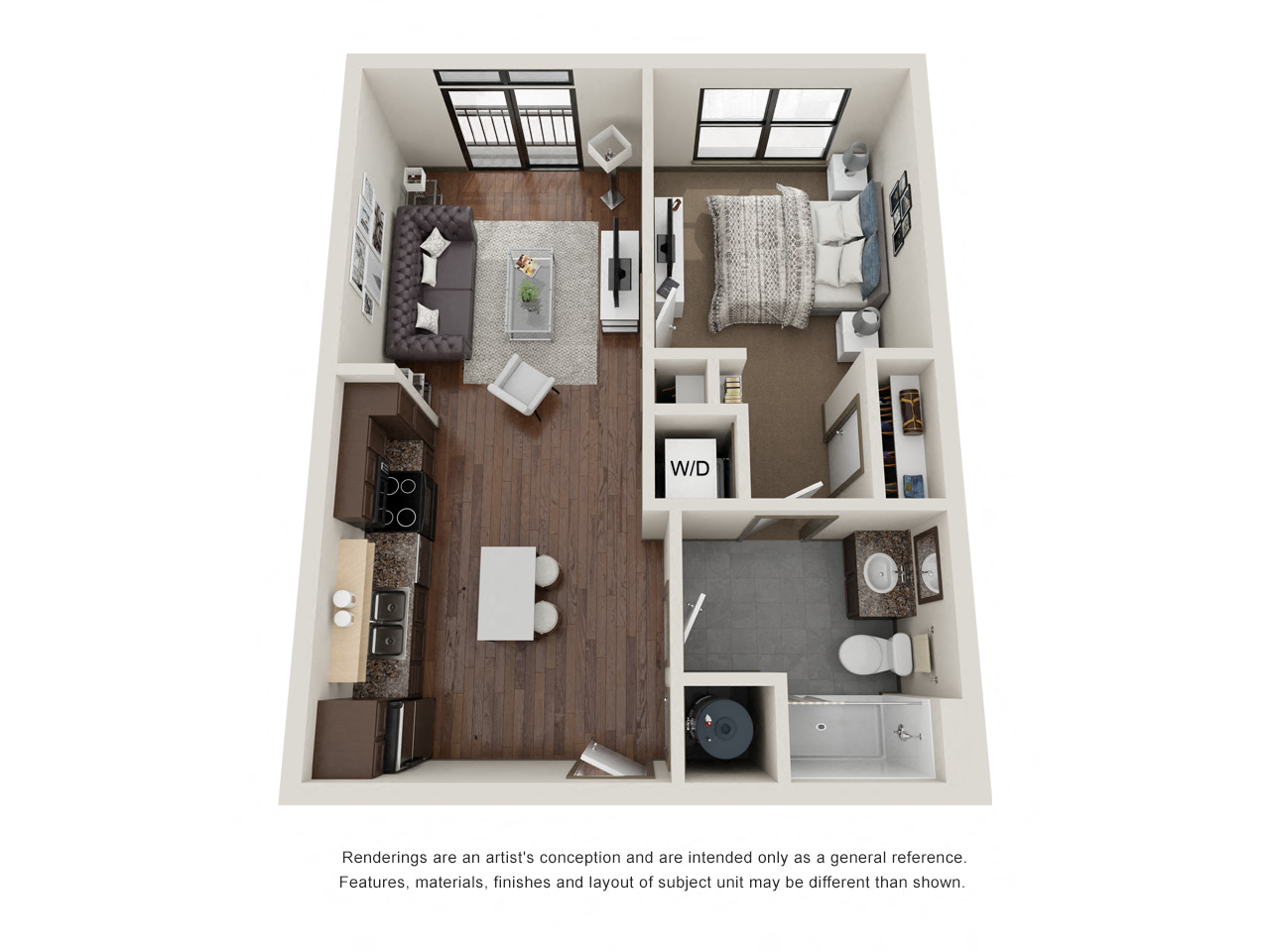 301.1A. Floor Plan Layout at The George & The Leonard, Atlanta, Georgia
