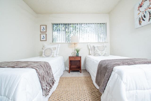 A bedroom at Casitas.