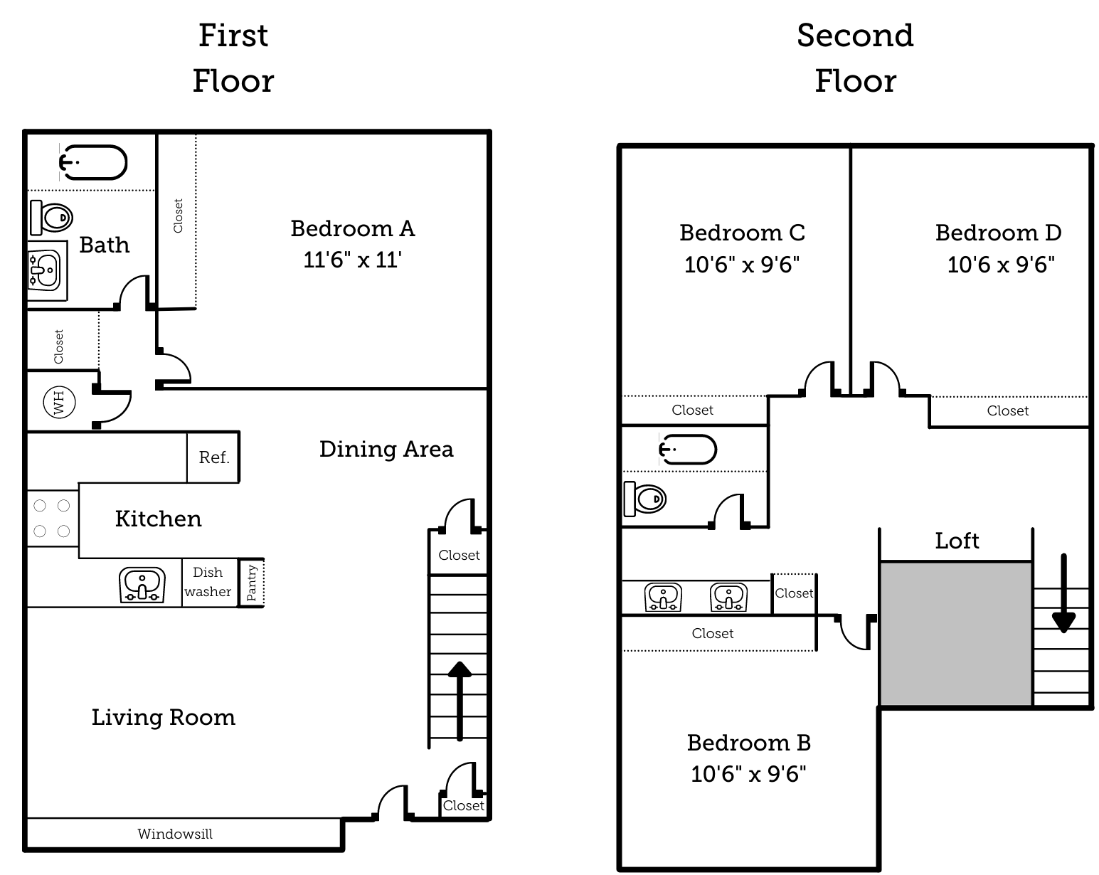 4x2 Floor Plan