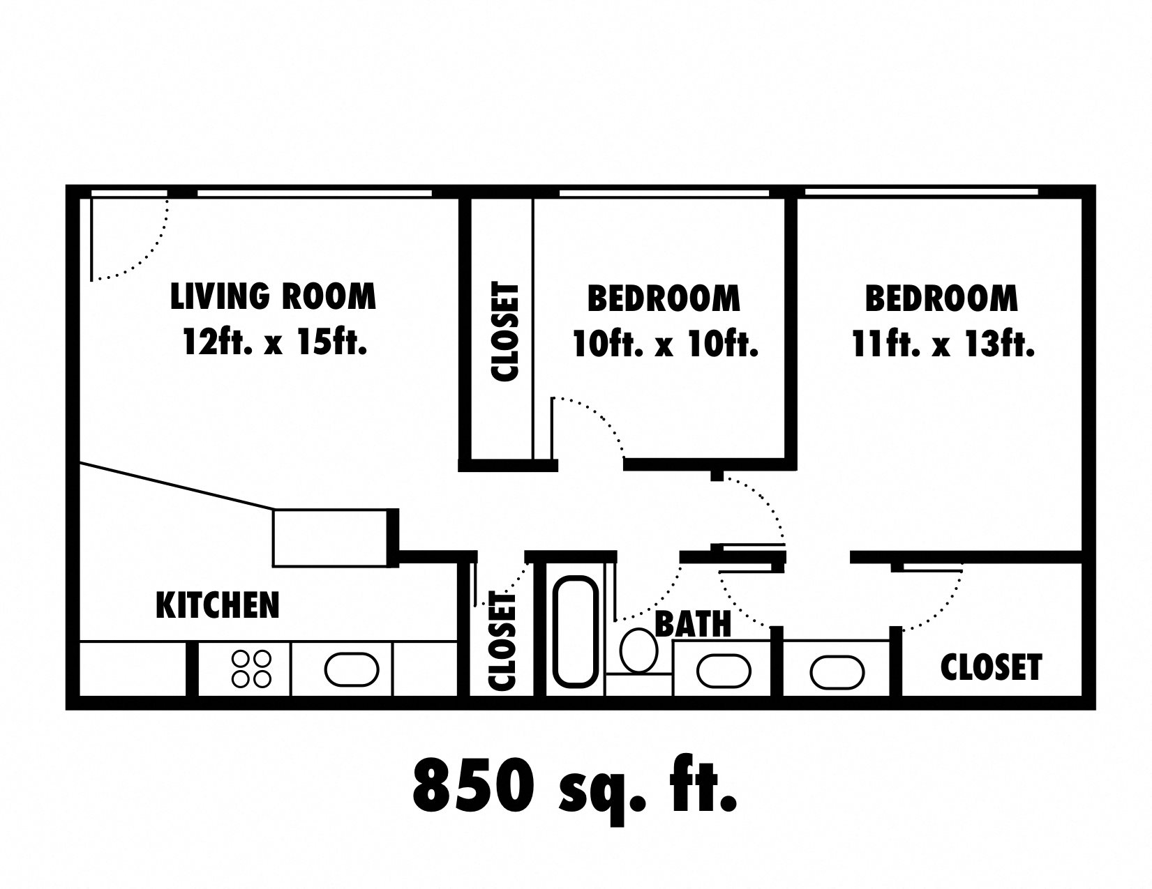 Floor Plans of Cranbrook Apartments in Davis, CA