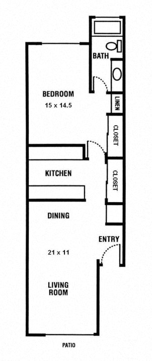 1 Bedroom, 1 Bathroom Updated at Sundance Apartments in Davis, CA, 510 Arthur Street