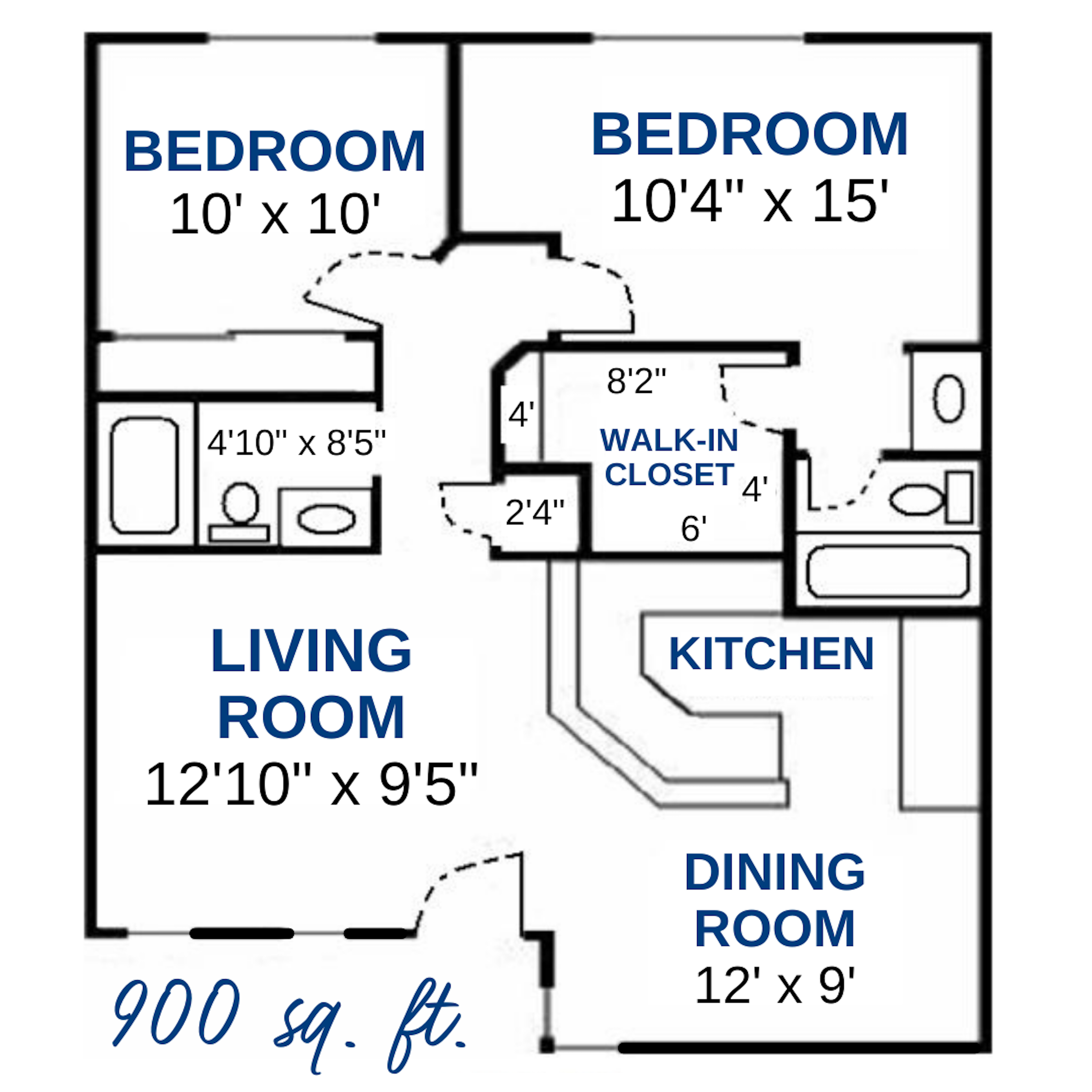 2 Bed 2 Bath - FALL 2027