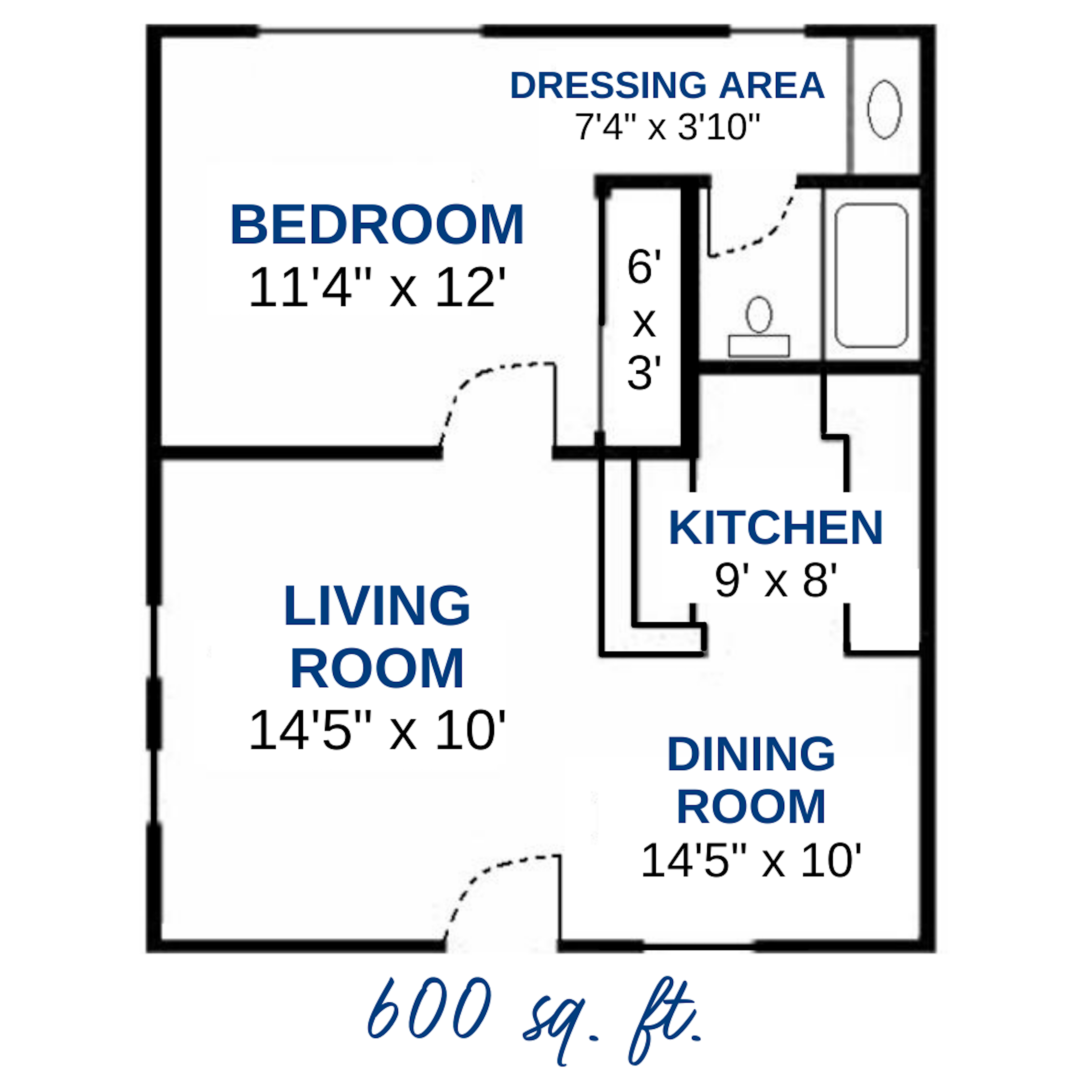 1 Bed 1 Bath - FALL 2027