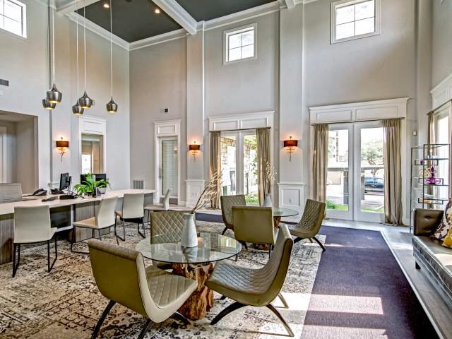 Modern style leasing office