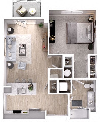 Lux floor plan at Lumen Lux floor plan at Lumen