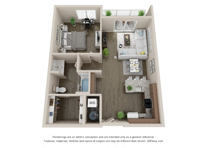 Lyra plan at Axis at PTC Apartments