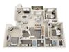 Three Bedroom C2 Floor Plan Three Bedroom C2 Floor Plan at Village at Desert Lakes, Las Vegas, Nevada