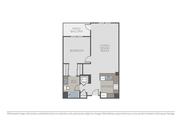 1-bedroom apartment at Township Apartments in Redwood City, CA