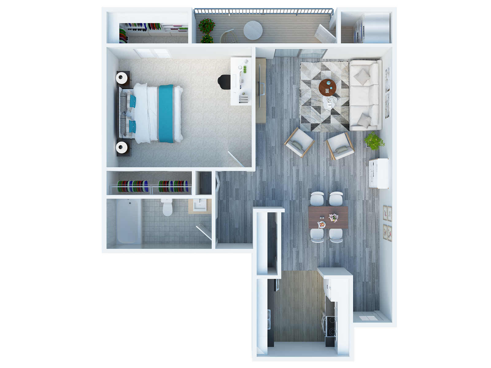 One Bedroom One Bath