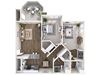 Diamond Renovated 3D Floor Plan Diamond Renovated 3D Floor Plan at Biscayne Bay Apartments, Arizona, 85225